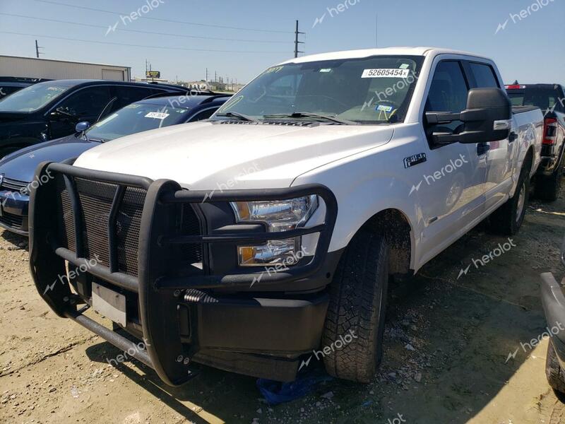 FORD F150 SUPER 2017 white crew pic gas 1FTEW1EG5HKE40554 photo #1