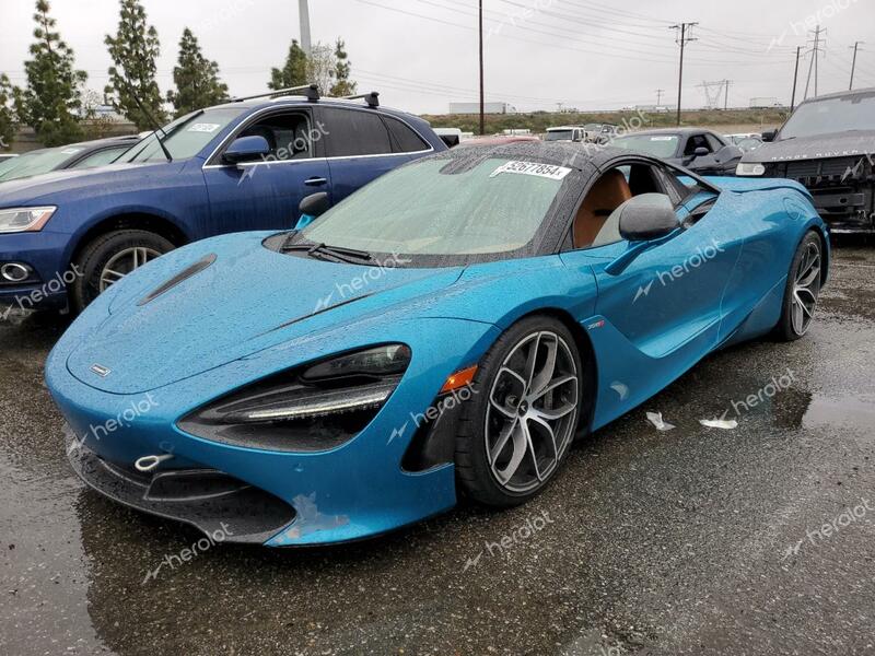 MCLAREN AUTOMOTIVE 720S 2019 teal  gas SBM14FCA8KW003493 photo #1