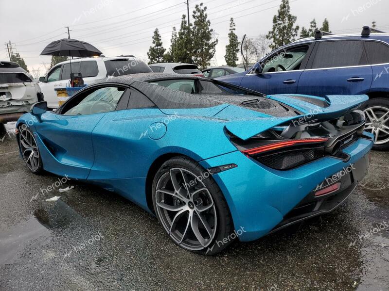 MCLAREN AUTOMOTIVE 720S 2019 teal  gas SBM14FCA8KW003493 photo #3