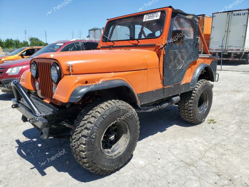 JEEP UK 1977 orange   J7F83AE057401 photo #1