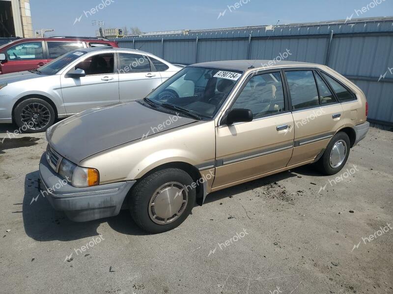 MERCURY TRACER 1988 brown hatchbac gas 3MABM1251JR614746 photo #1