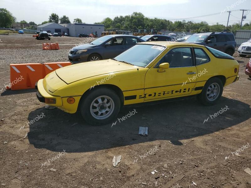 PORSCHE 924 1977 yellow   9247206989 photo #1