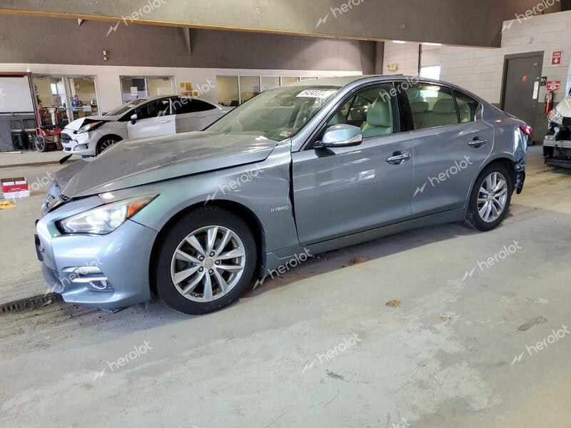 INFINITI Q50 HYBRID 2014 gray  hybrid engine JN1AV7AR7EM702427 photo #1