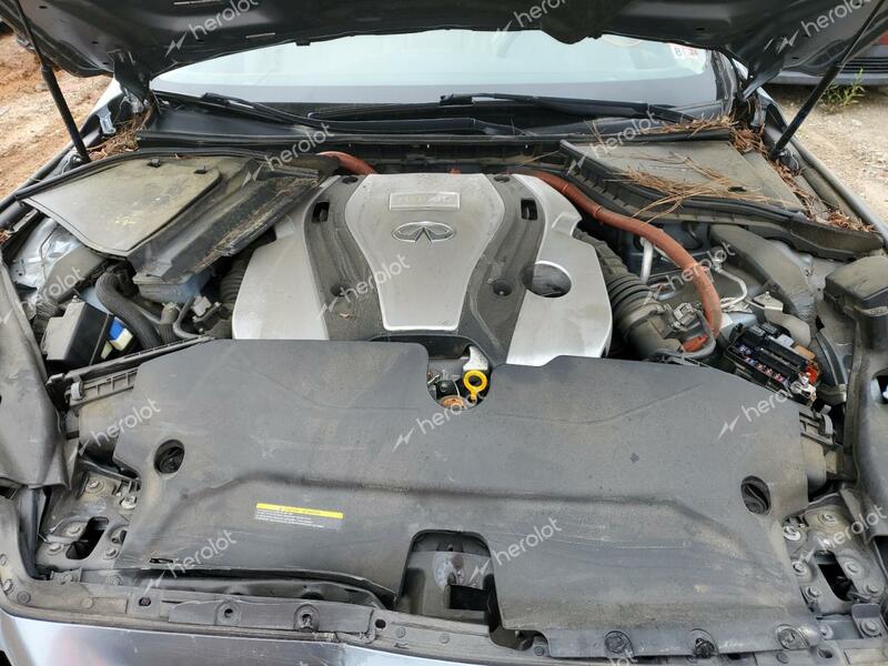 INFINITI Q50 HYBRID 2014 gray  hybrid engine JN1AV7AR7EM702427 photo #4