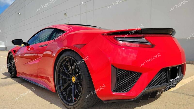 ACURA NSX 2017 red  hybrid engine 19UNC1B02HY000211 photo #4