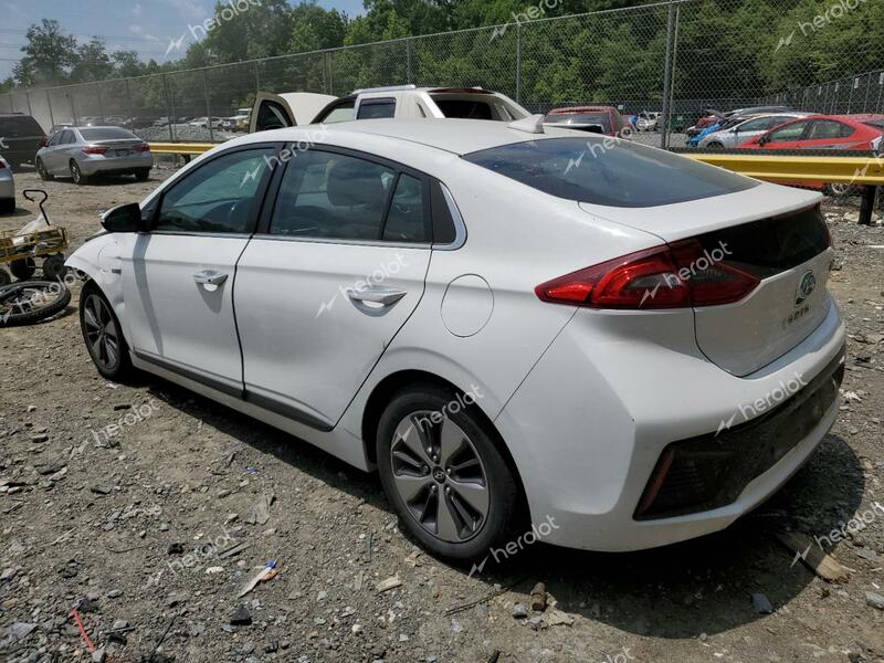 HYUNDAI IONIQ LIMI 2019 white  hybrid engine KMHC75LDXKU182821 photo #3