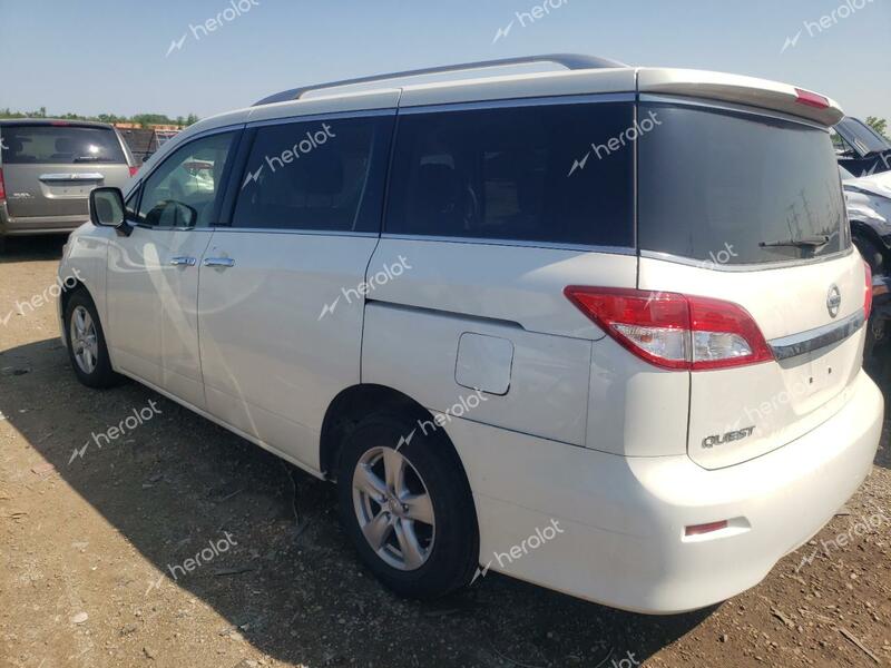 NISSAN QUEST S 2015 white  gas JN8AE2KP7F9123234 photo #3