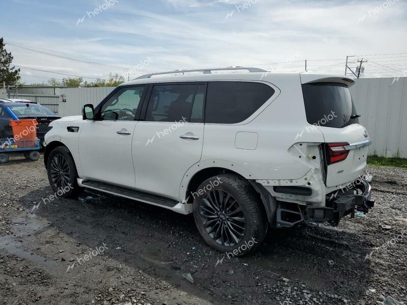 INFINITI QX80 SENSO 2023 white  gas JN8AZ2BC3P9490618 photo #3