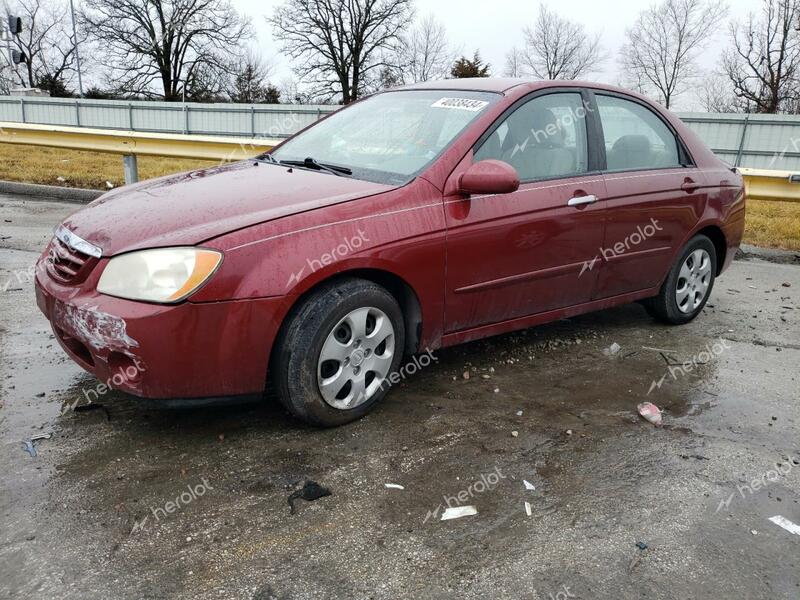 KIA SPECTRA LX 2006 red sedan 4d gas KNAFE121X65365155 photo #1