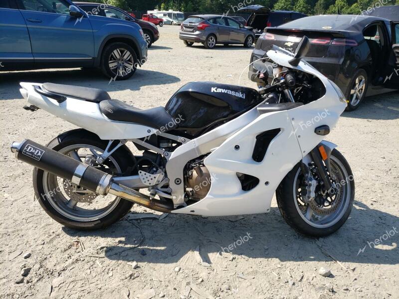 KAWASAKI ZX600 J1 2008 white racer gas JKAZX4J188A074378 photo #1