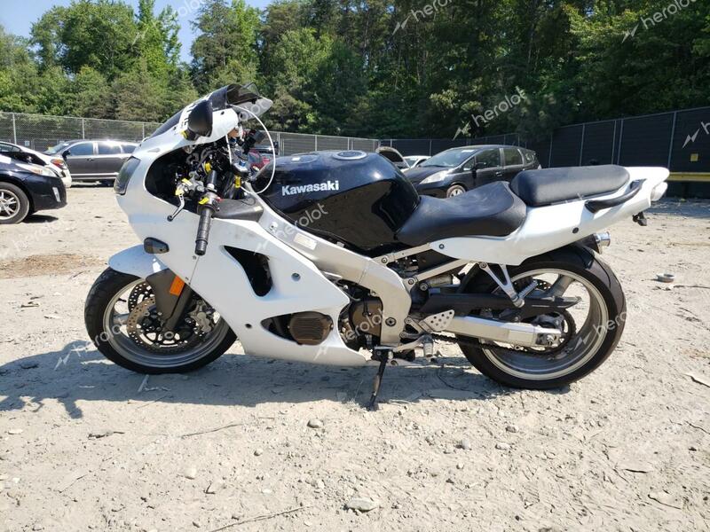 KAWASAKI ZX600 J1 2008 white racer gas JKAZX4J188A074378 photo #4