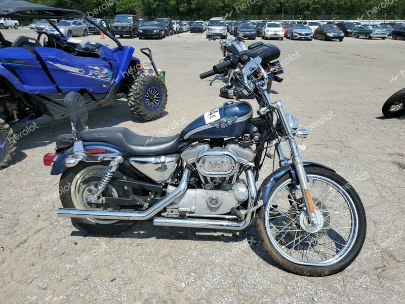 HARLEY-DAVIDSON XL883 C 2003 blue road/str gas 1HD4CJM173K417317 photo #1