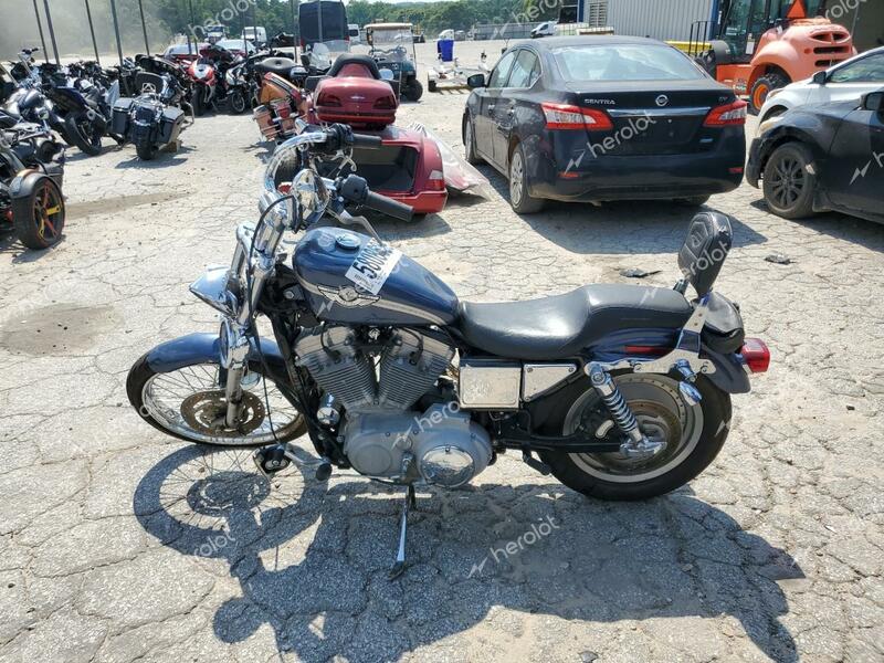 HARLEY-DAVIDSON XL883 C 2003 blue road/str gas 1HD4CJM173K417317 photo #4