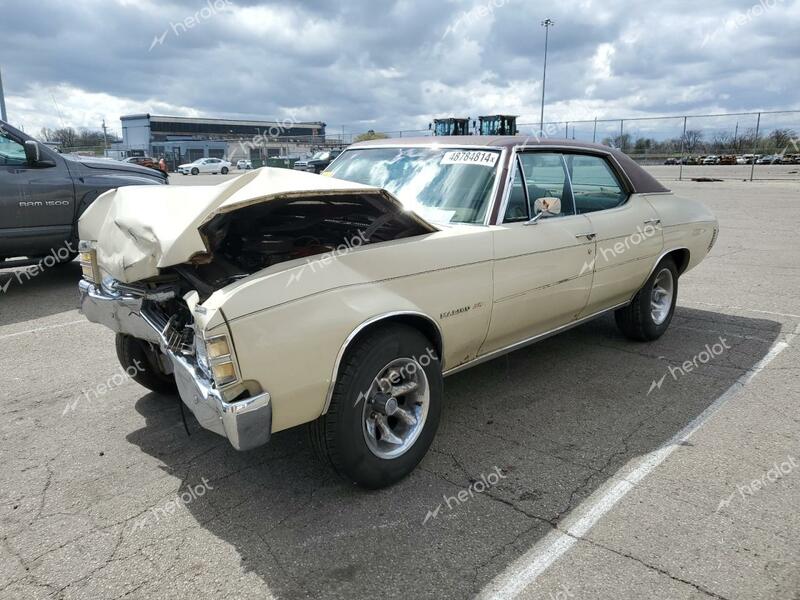 CHEVROLET CHEVELLE 1971 beige   136391R191133 photo #1