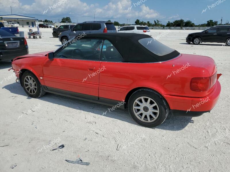 AUDI CABRIOLET 1996 red converti gas WAUAA88G7TA003507 photo #3