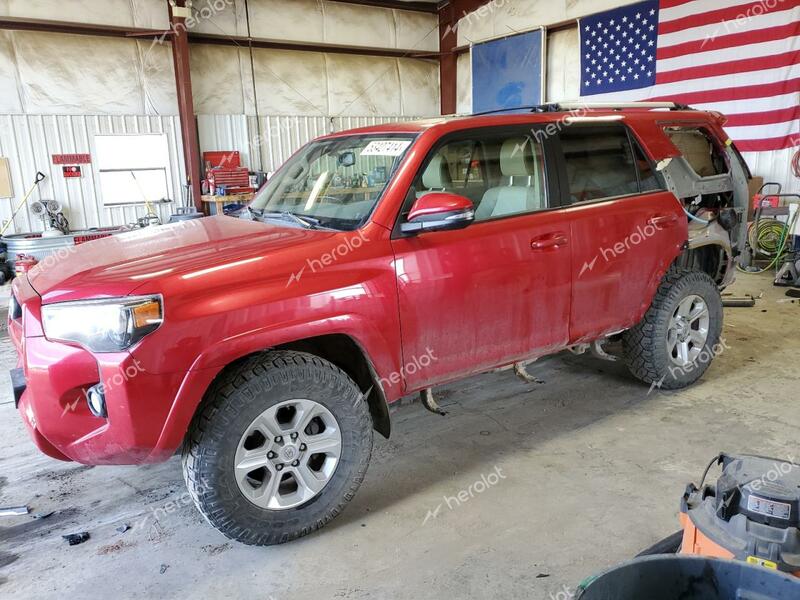 TOYOTA 4RUNNER SR 2018 red  gas JTEBU5JR6J5515639 photo #1