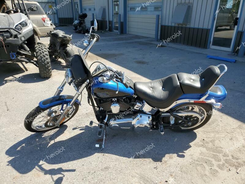 HARLEY-DAVIDSON FXSTC 2008 blue  gas 1HD1JL5198Y012356 photo #4