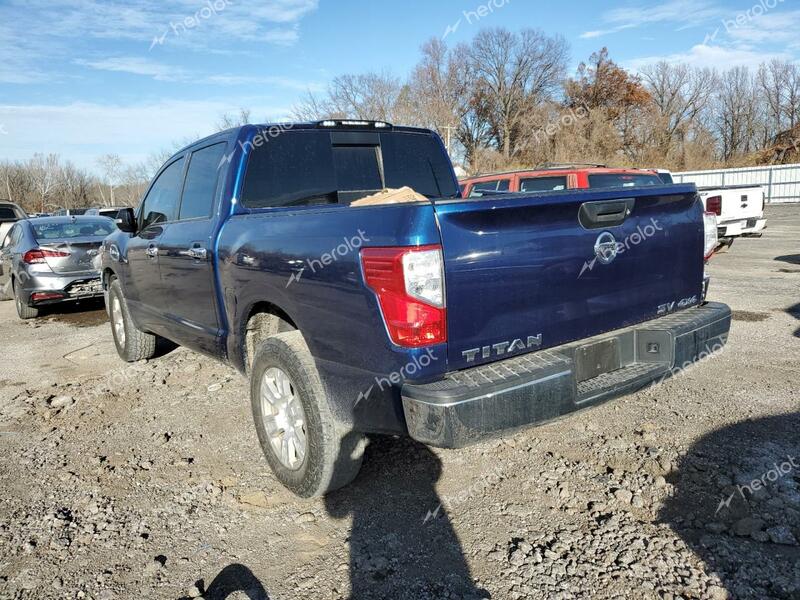 NISSAN TITAN S 2017 blue  gas 1N6AA1EJ1HN542129 photo #3