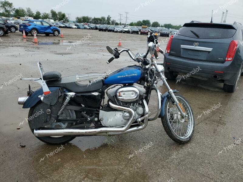 HARLEY-DAVIDSON XL883 C 2004 blue  gas 1HD4CJM144K430317 photo #1