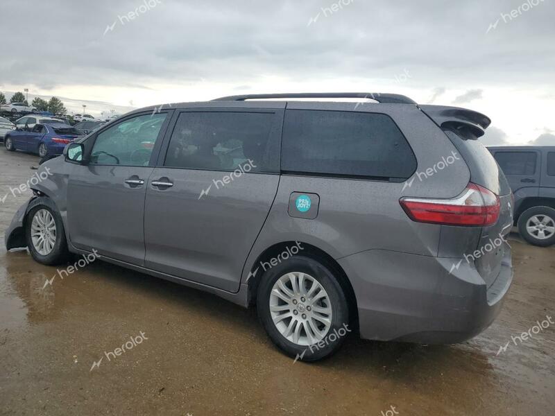 TOYOTA SIENNA XLE 2017 gray sports v gas 5TDYZ3DC4HS845747 photo #3