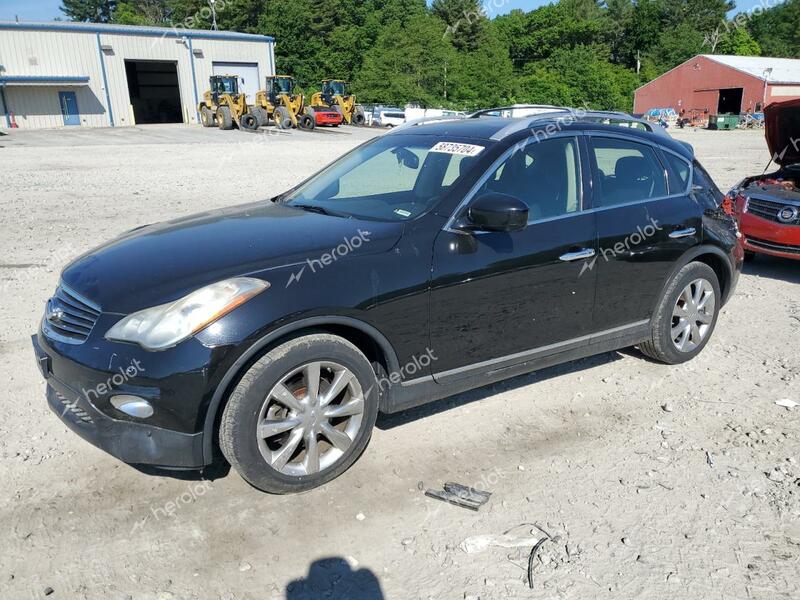 INFINITI EX37 BASE 2013 black  gas JN1BJ0HR6DM482211 photo #1