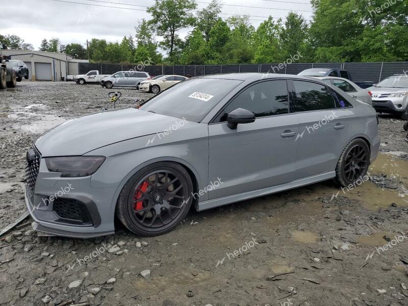 AUDI RS3 2020 gray  gas WUABWGFF6LA902603 photo #1