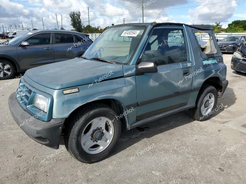 GEO TRACKER 1996 green 2dr spor gas 2CNBE186XT6905197 photo #1