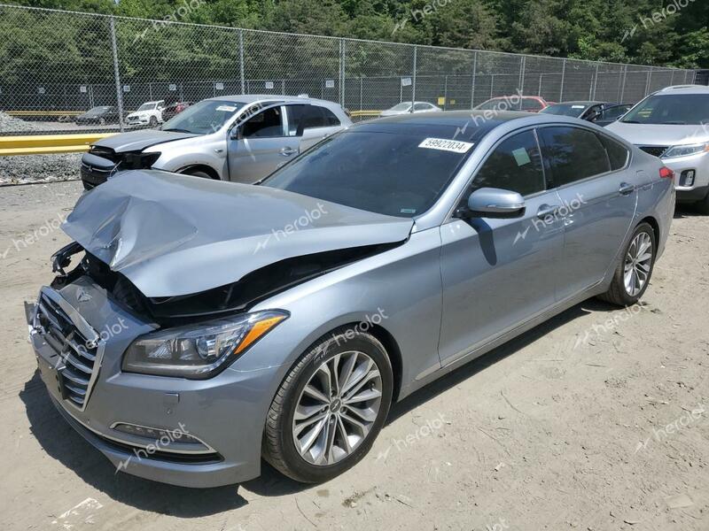 GENESIS G80 BASE 2017 silver  gas KMHGN4JE1HU191560 photo #1