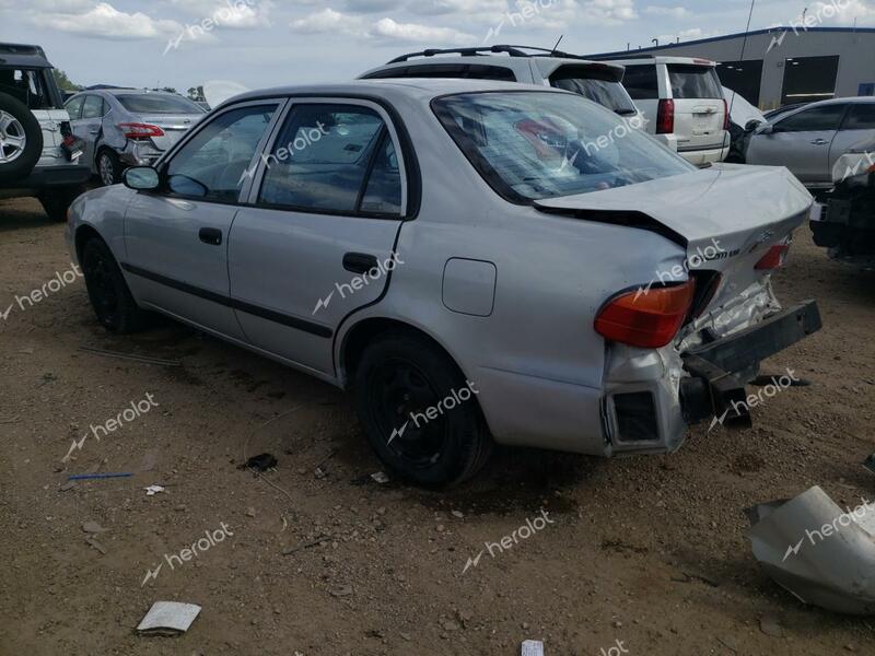 CHEVROLET PRIZM 4D 2002 silver  gas 1Y1SK528X2Z417574 photo #3