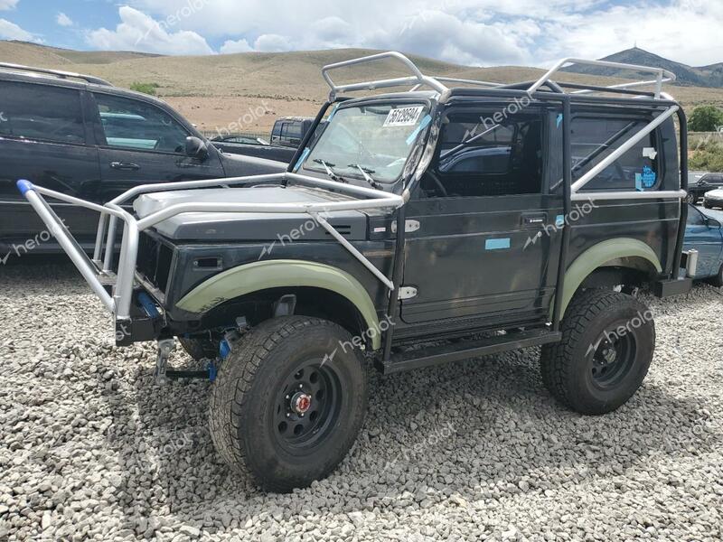 SUZUKI SAMURAI 1987 black  gas JS4JC51V4H4116919 photo #1