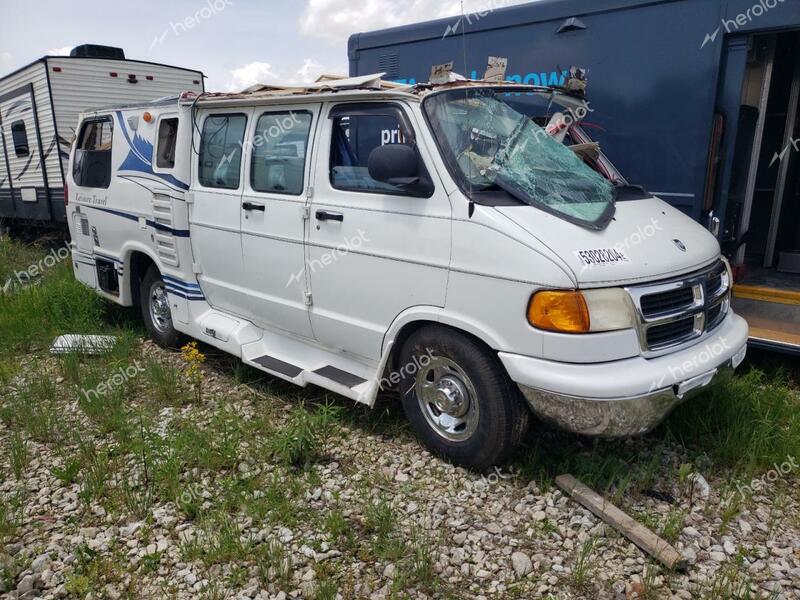 DODGE RAM VAN 2003 white  gas 2D6WB11Y83K528798 photo #1