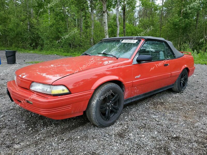 PONTIAC SUNBIRD SE 1992 red converti gas 1G2JB34T8N7592237 photo #1