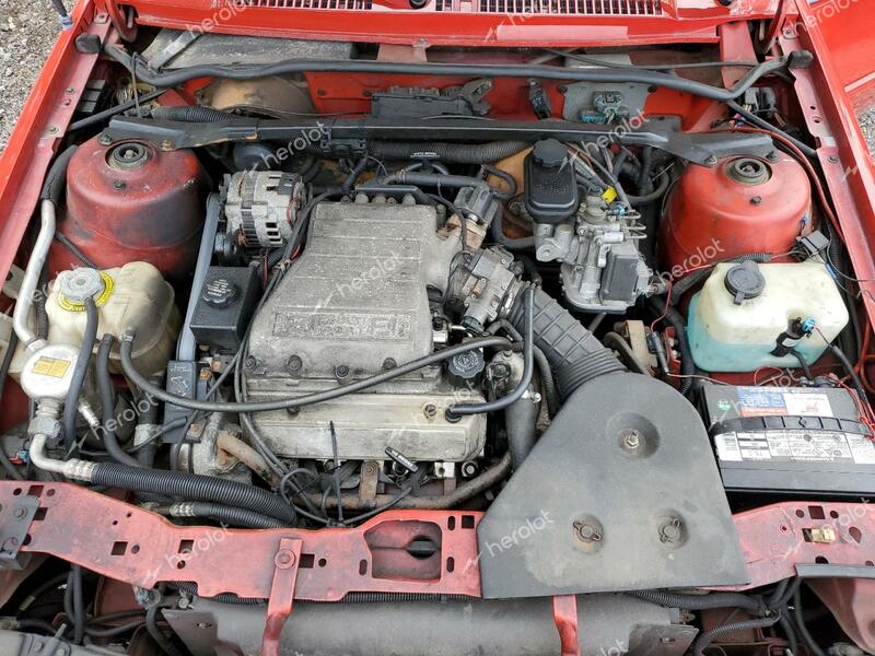 PONTIAC SUNBIRD SE 1992 red converti gas 1G2JB34T8N7592237 photo #4