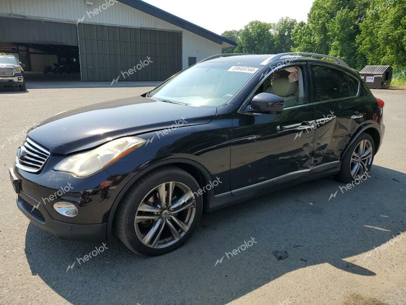 INFINITI EX37 BASE 2013 black  gas JN1BJ0HR7DM482038 photo #1