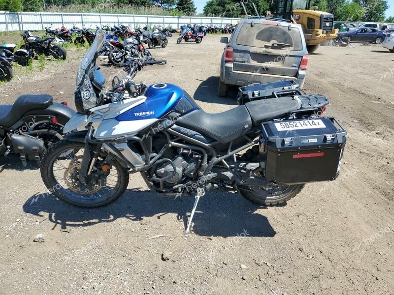 TRIUMPH MOTORCYCLE TIGER 800X 2018 blue  gas SMTE07BF7JT877988 photo #4