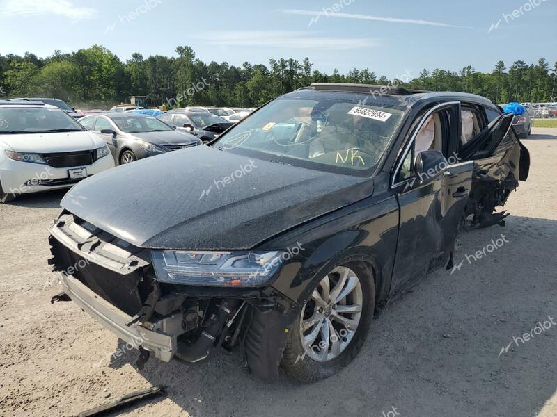 AUDI Q7 PREMIUM 2019 black  gas WA1LHBF77KD019303 photo #3