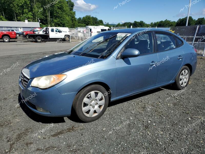 HYUNDAI ELANTRA GL 2007 blue  gas KMHDU46D47U069800 photo #1