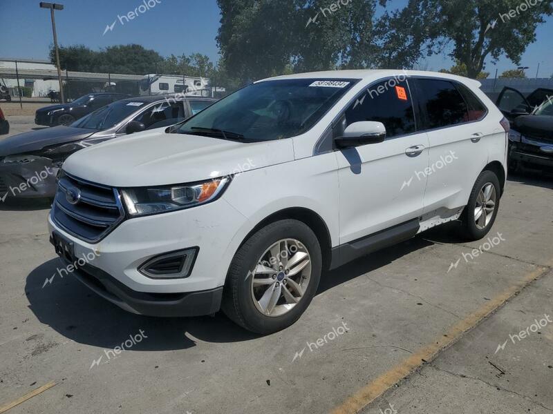 FORD EDGE SEL 2017 white 4dr spor gas 2FMPK3J98HBB31447 photo #1