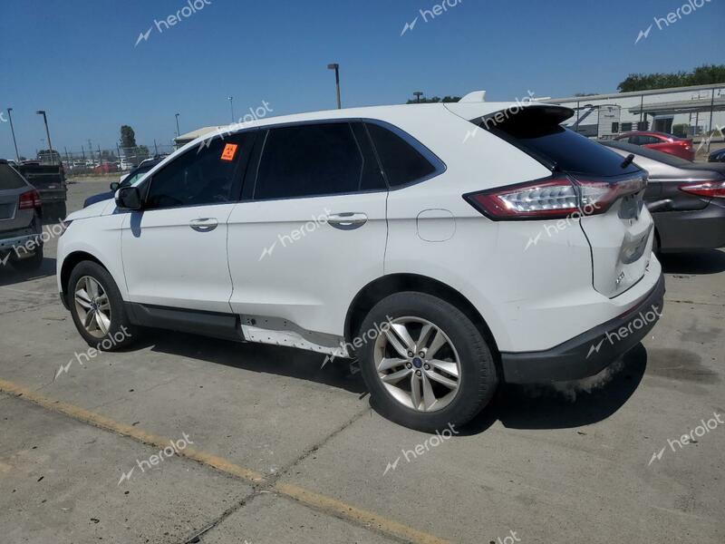 FORD EDGE SEL 2017 white 4dr spor gas 2FMPK3J98HBB31447 photo #3