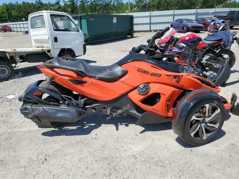 CAN SPYDER 2014 orange racer gas 2BXNAAC10EV000677 photo #1