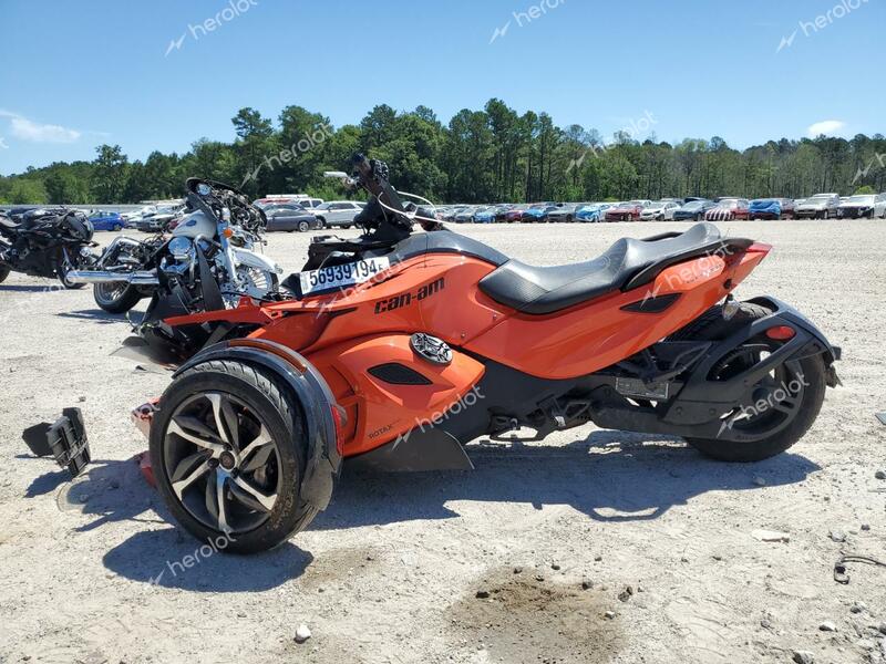 CAN SPYDER 2014 orange racer gas 2BXNAAC10EV000677 photo #4