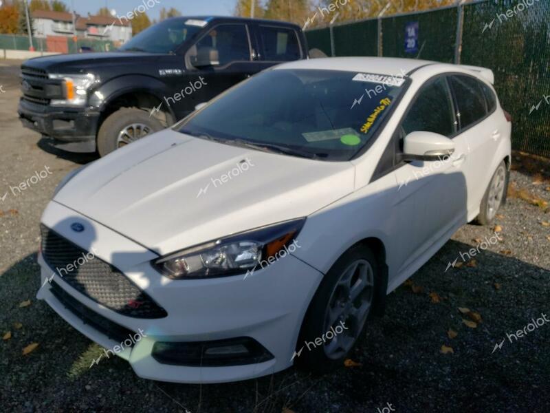 FORD FOCUS ST 2017 white  gas 1FADP3L92HL230972 photo #1