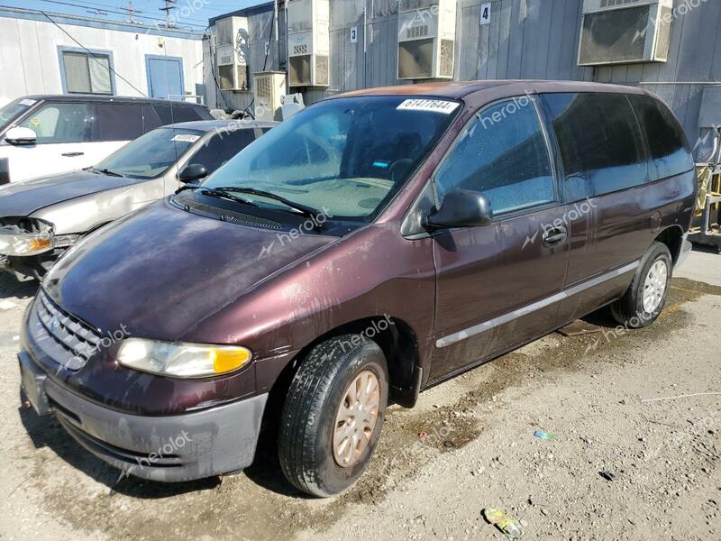 PLYMOUTH VOYAGER 1997 burgundy  gas 2P4FP25B5VR275027 photo #1