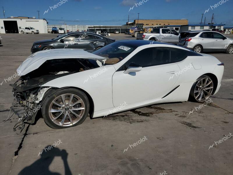 LEXUS LC 500 2018 white  gas JTHHP5AY8JA003089 photo #1