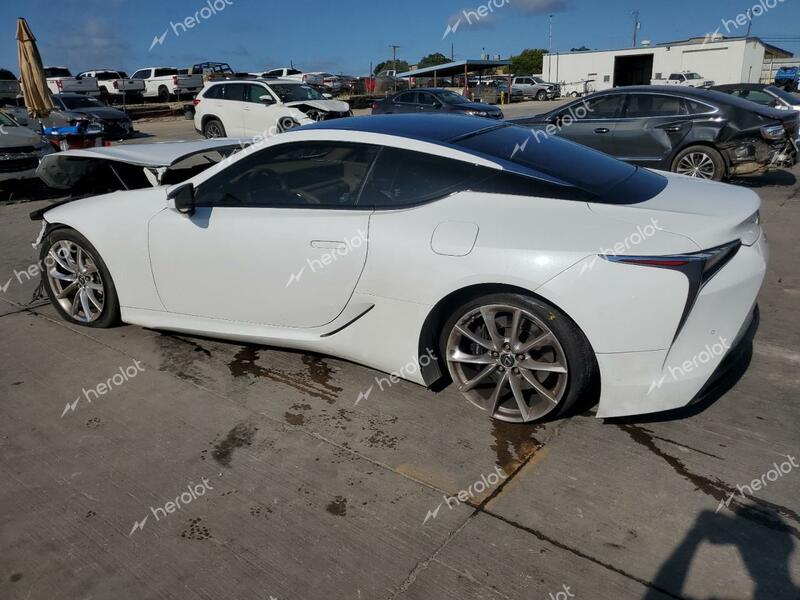 LEXUS LC 500 2018 white  gas JTHHP5AY8JA003089 photo #3