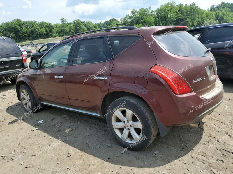 NISSAN MURANO SL 2007 burgundy  gas JN8AZ08WX7W605576 photo #3