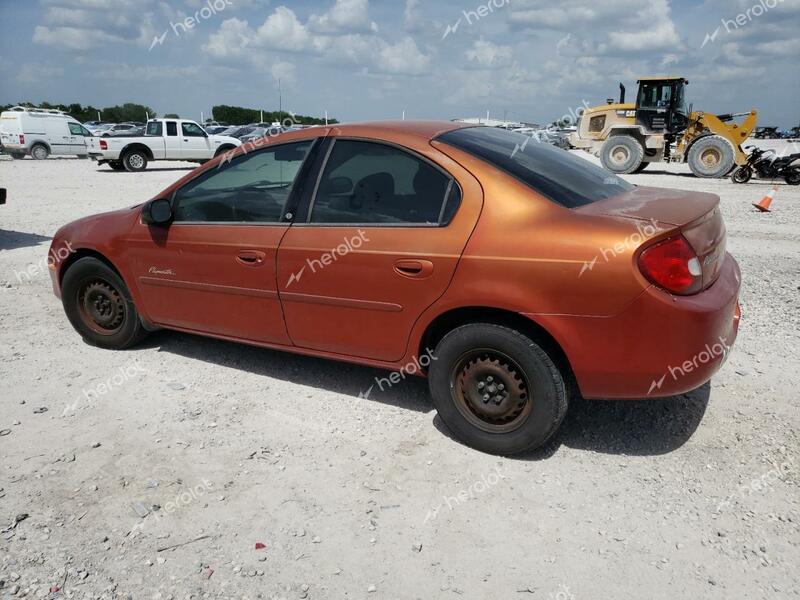 PLYMOUTH NEON BASE 2000 orange sedan 4d gas 1P3ES46CXYD512412 photo #3