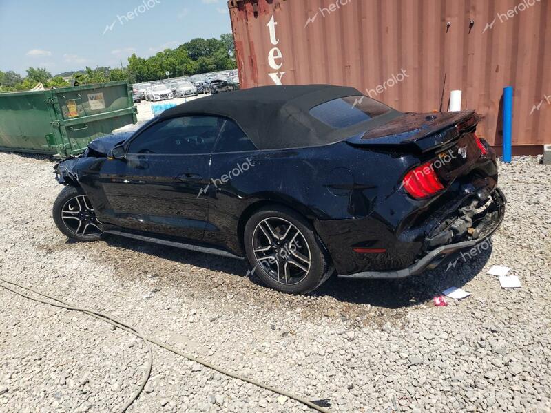 FORD MUSTANG 2020 black  gas 1FATP8UH3L5137664 photo #3