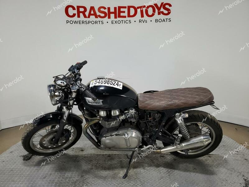 TRIUMPH MOTORCYCLE THRUXTON 2013 black  gas SMT920K12DT555917 photo #4