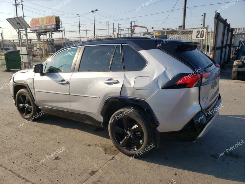 TOYOTA RAV4 XSE 2021 silver  hybrid engine 2T3E6RFV1MW008797 photo #3